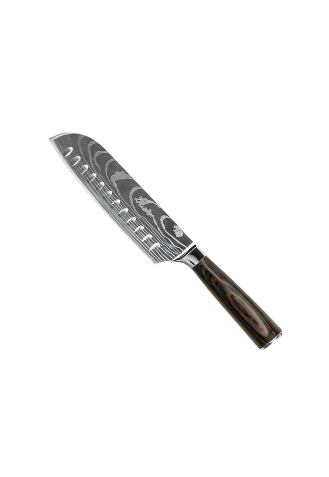 Stampa di qualità Damasco - Coltello Santoku
