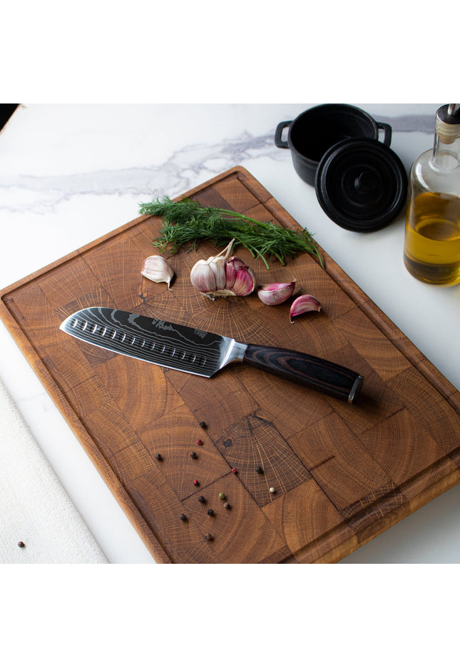 Stampa di qualità Damasco - Coltello Santoku